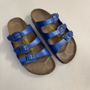 Birkenstock Kids Royal Blue Triple Strap Sandals